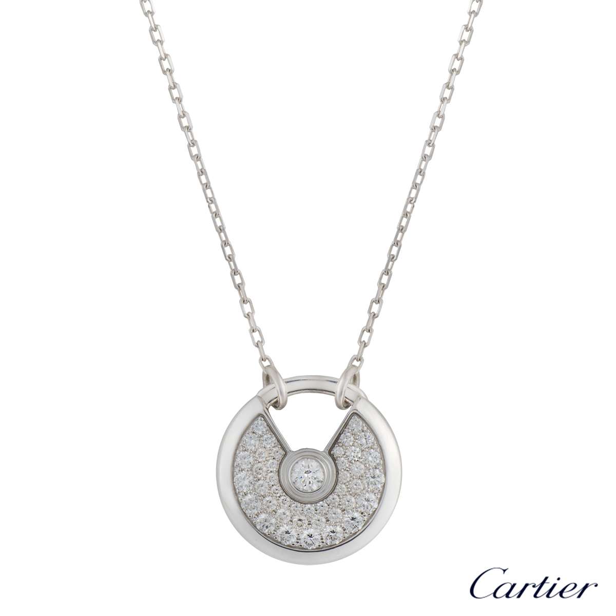 cartier diamond pendant